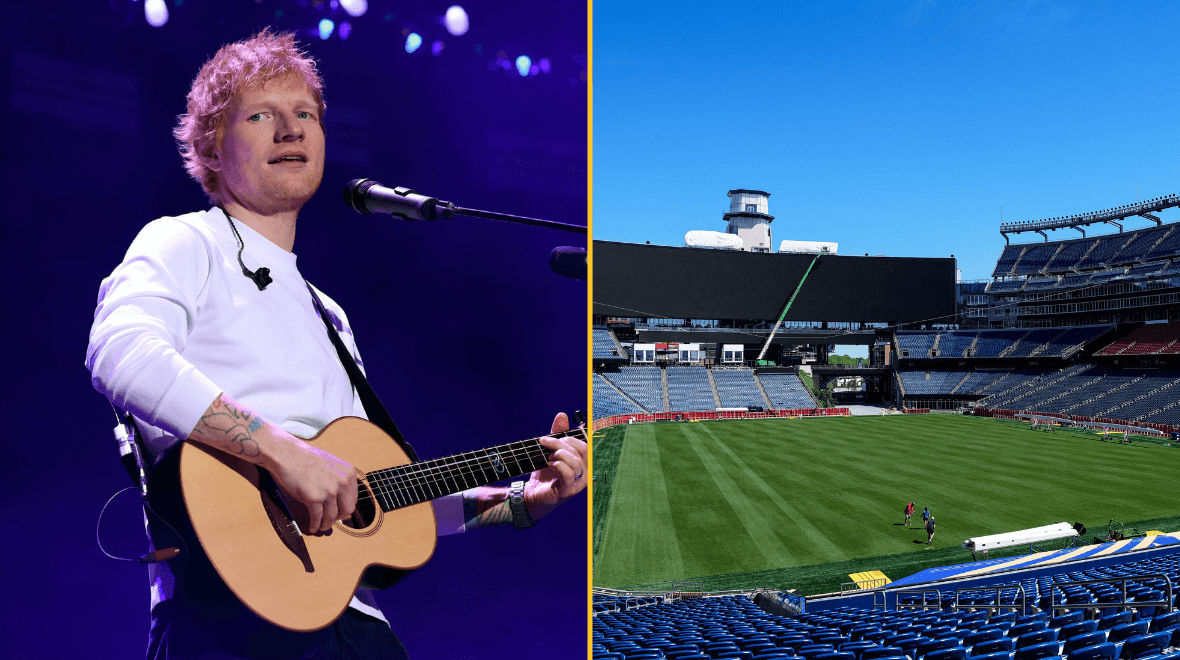 Ed Sheeran forced to cancel upcoming shows at Robert Kraft’s Gillette Stadium Ed Sheeran forced to cancel upcoming shows at Robert Kraft’s Gillette Stadium