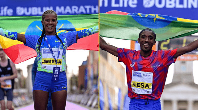 Victory for Ethiopian athletes in both men and women’s titles at Dublin Marathon Victory for Ethiopian athletes in both men and women’s titles at Dublin Marathon