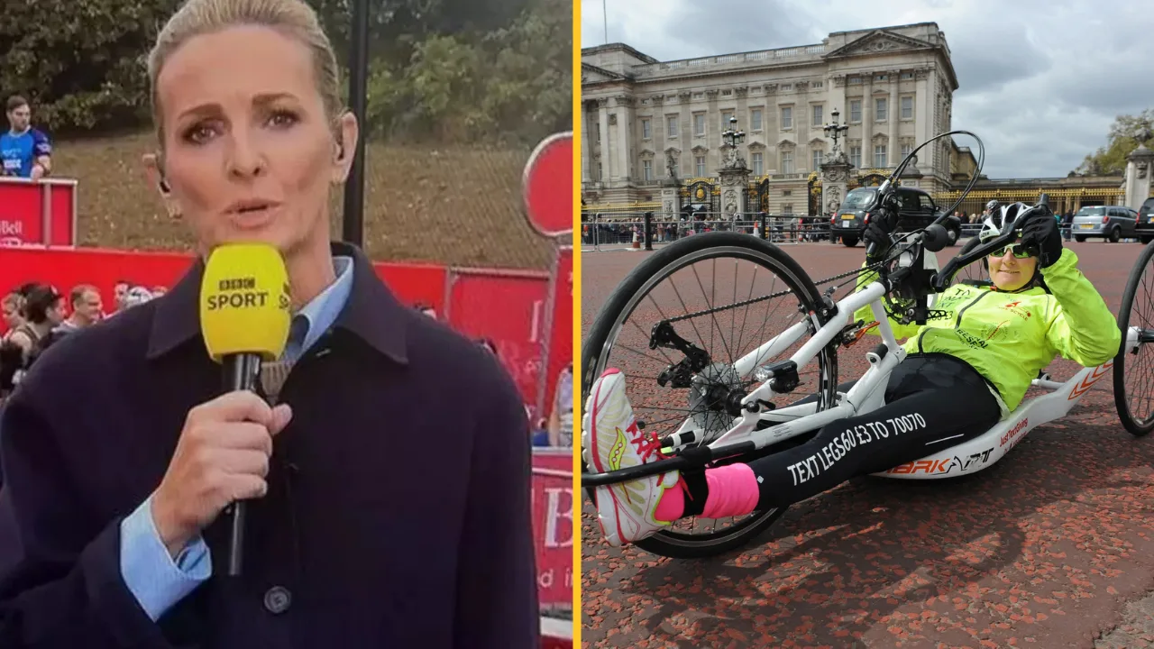 JOE.ie Gabby Logan stopped Great North Run coverage to make tragic