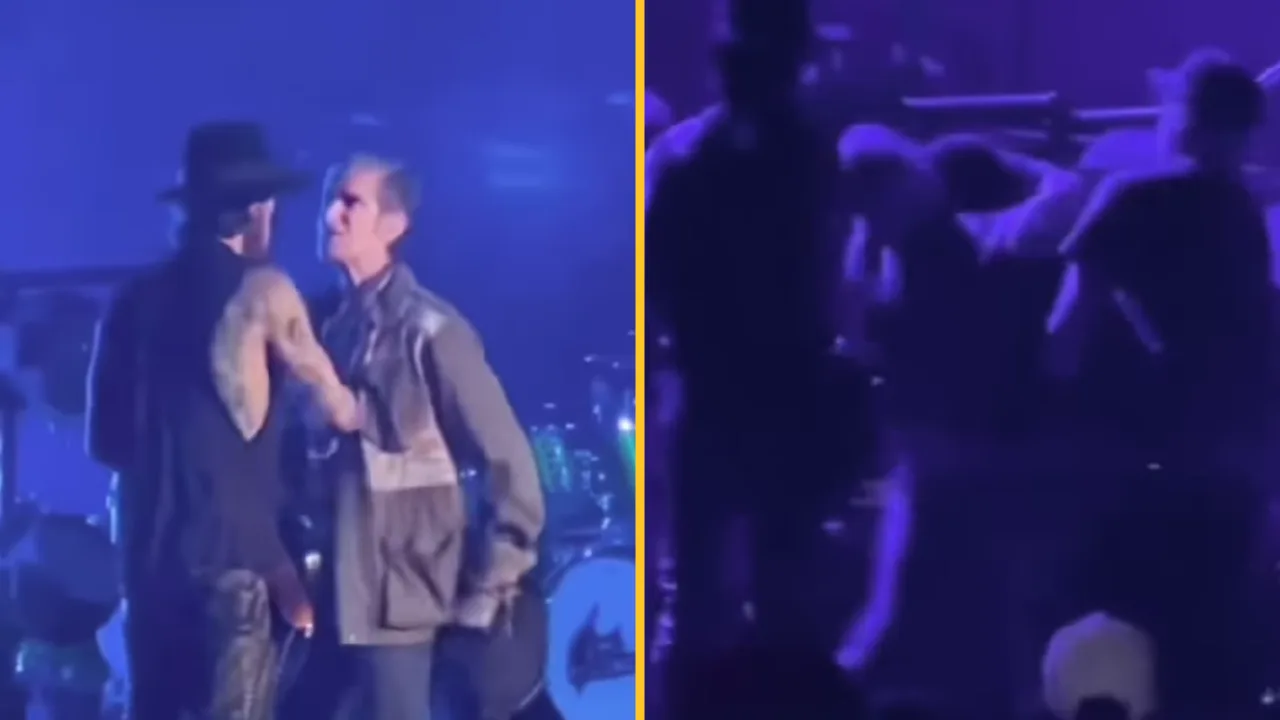 Wife of frontman of iconic band explains why he attacked guitarist on stage mid-song